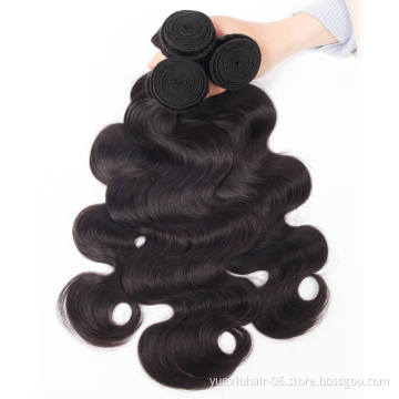 Brazilian Body Wave Hair Weft 100% Remy Human Weave Hair Extensions Bundles Natural Color
